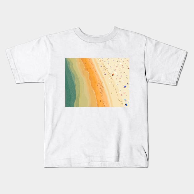 The beach Kids T-Shirt by Mimie20